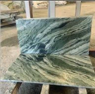 green marble wall
